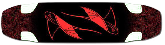 BatRay 5.8: Warped 3º, Red/Black BatRay Graphic 8-Ply