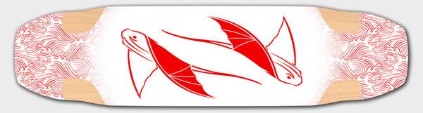 BatRay 5.8: Red/White BatRay Graphic 7-Ply